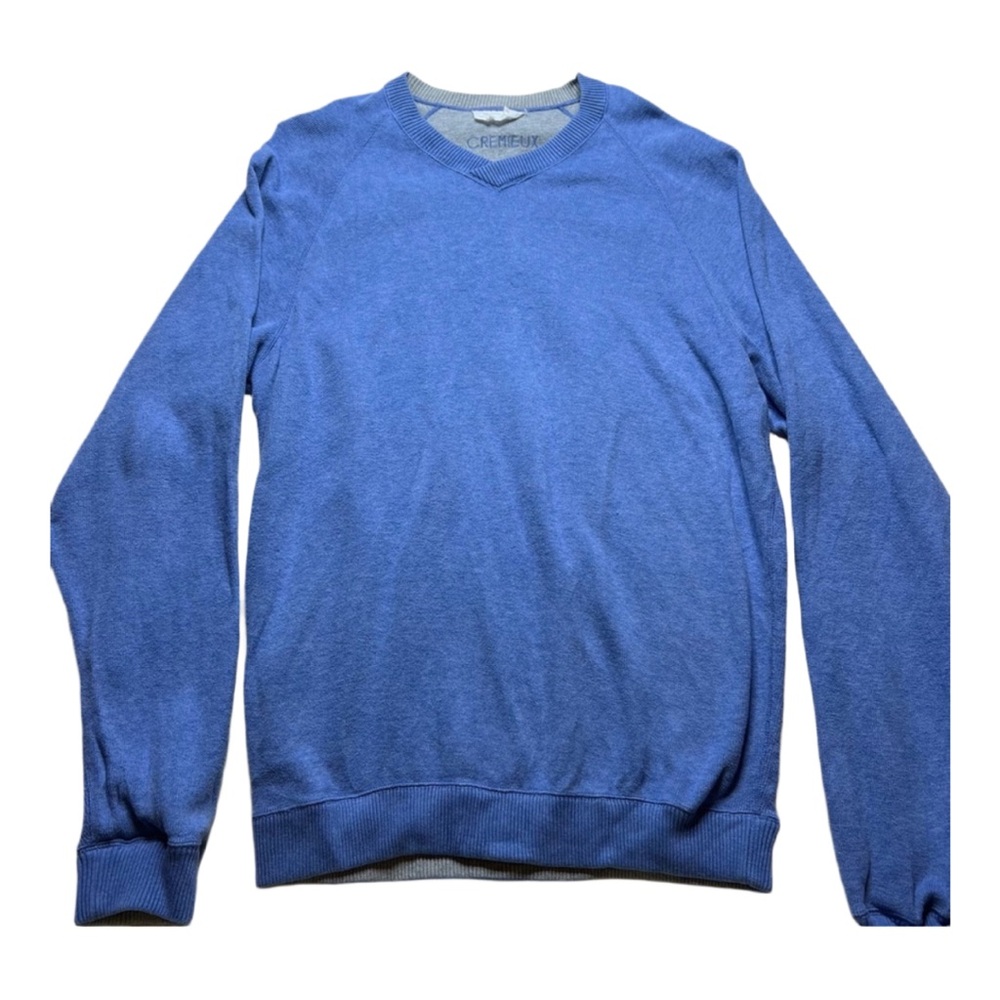 Daniel Cremieux Medium Blue V-Neck Sweater